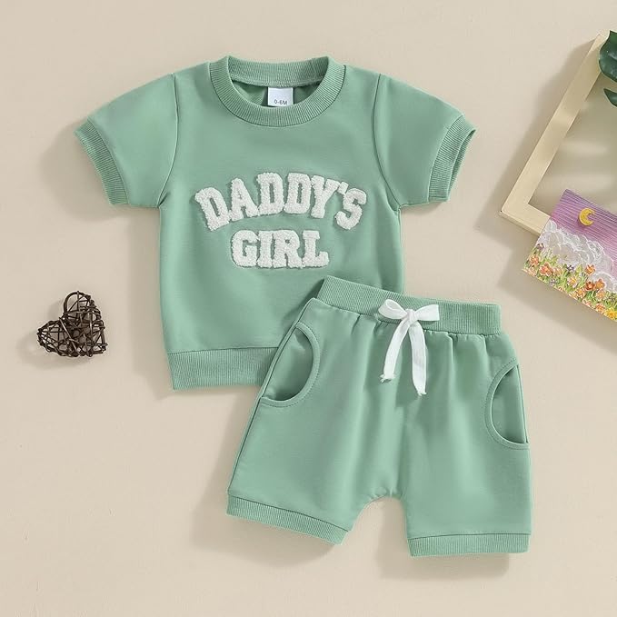 Daddy's Girl Tee + Shorts Outfit