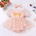 1st Birthday Outfit Pink Floral Dress + Bow