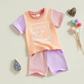 Girls Snacks are my Love Language tee + shorts outfit